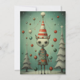 Tarjeta de Navidad de Fenómeno de Carnaval