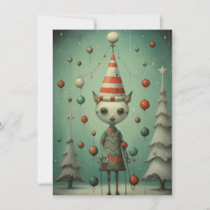 Tarjeta de Navidad de Fenómeno de Carnaval