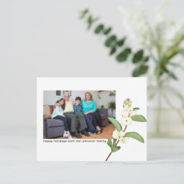 Tarjeta de Navidad de Flor de Resh - Foto Personal