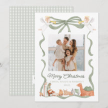 Tarjeta de Navidad de Foto de la Natividad Cristia