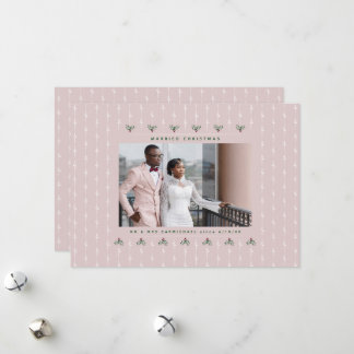 Tarjeta de Navidad de Foto de Navidad Casados Sr.