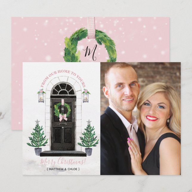 Tarjeta de Navidad de Foto para las Fiestas Navide (Anverso / Reverso)