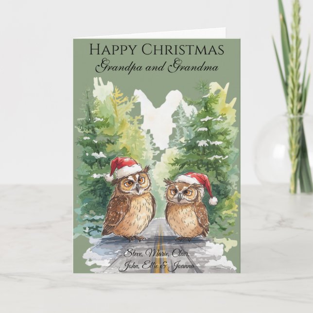 Tarjeta de Navidad de Foto Personalizada para Abue (Anverso)