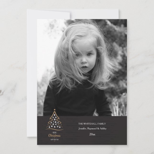 Tarjeta de Navidad de Fotos Espíritu de la Navidad (Anverso)