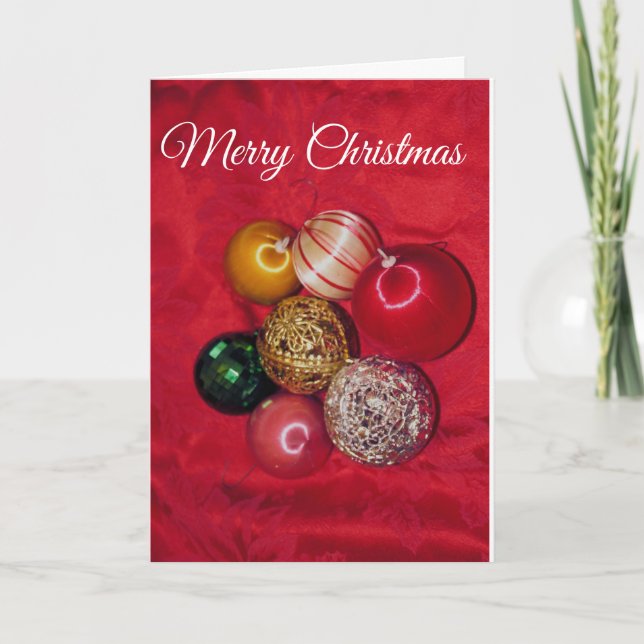 TARJETA DE NAVIDAD DE FUSIÓN DE NAVIDADES RETRO BA (Anverso)