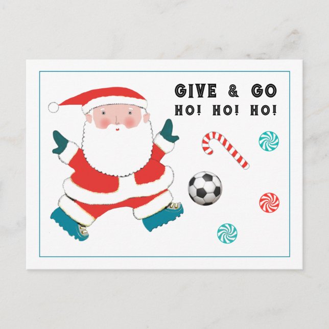 Tarjeta de Navidad de Fútbol (Anverso)
