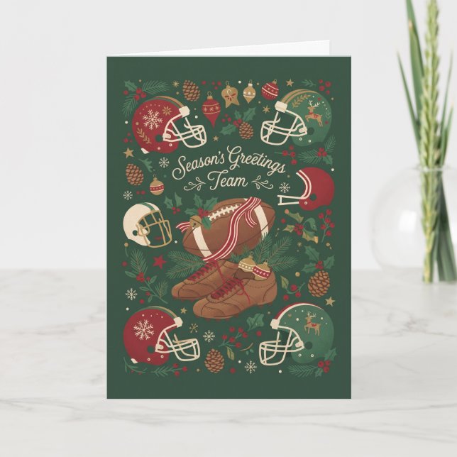 Tarjeta de Navidad de Fútbol (Anverso)