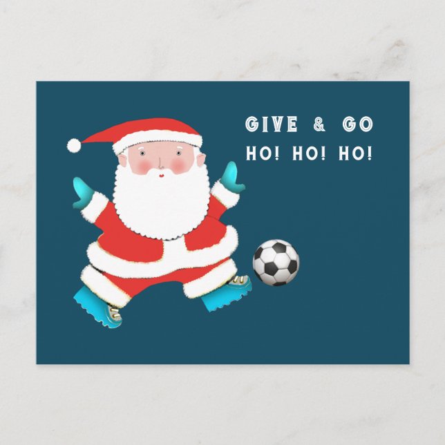 Tarjeta de Navidad de Fútbol (Anverso)