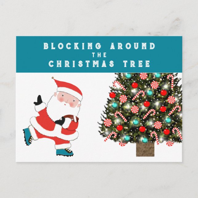 Tarjeta de Navidad de Fútbol Americano (Anverso)