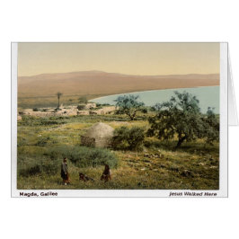 Tarjeta de Navidad de Galilea Tierra Santa