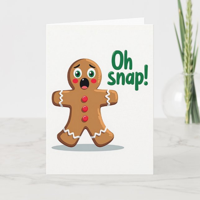 Tarjeta de Navidad de Galleta Caprichosa (Anverso)