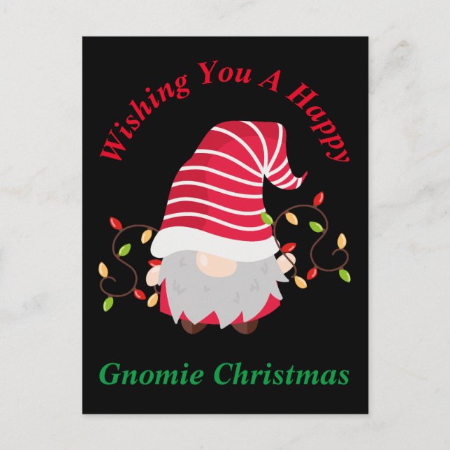 Tarjeta de Navidad de Gnomie (Anverso)