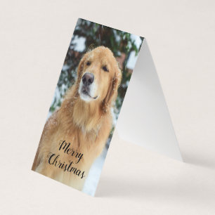 Tarjeta de Navidad de Golden Retriever