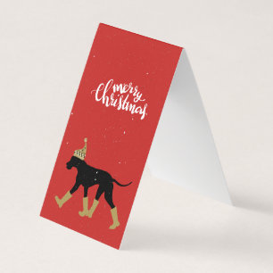 Tarjeta de Navidad de Gran Danés