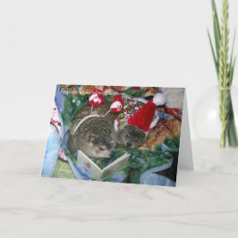 Tarjeta de Navidad de Groundhog