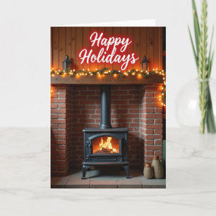 Tarjeta de Navidad de Guirnalda Brillante