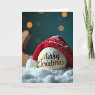 Tarjeta de Navidad de Hockey sobre Césped