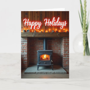 Tarjeta de Navidad de Hogar Acogedor