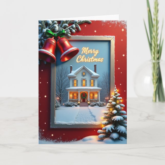 Tarjeta de Navidad de Hogar Acogedor (Anverso)