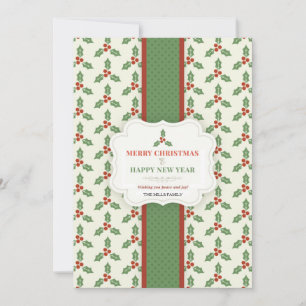 Tarjeta de Navidad de Holly