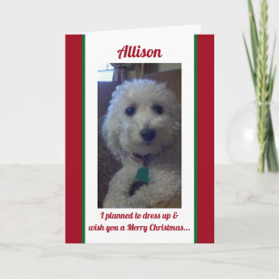 Tarjeta de Navidad de humor personalizado