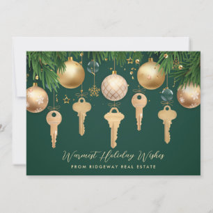 Tarjeta de Navidad de Inmobiliaria Llaves Doradas