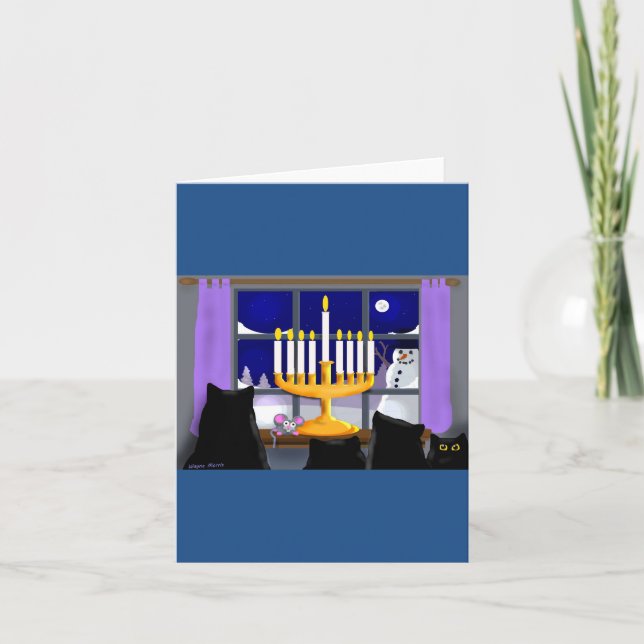 Tarjeta de Navidad de Jánuca (Anverso)