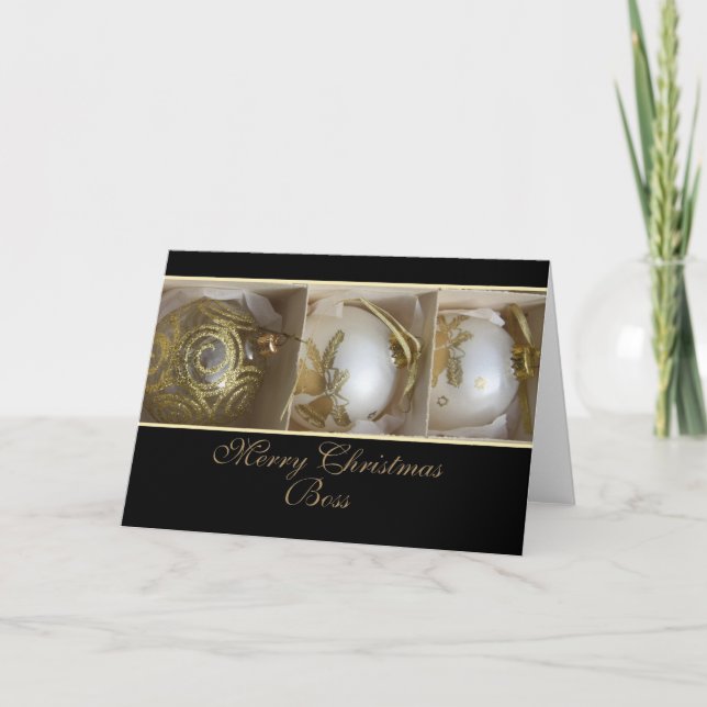 tarjeta de Navidad de jefe Merry (Anverso)