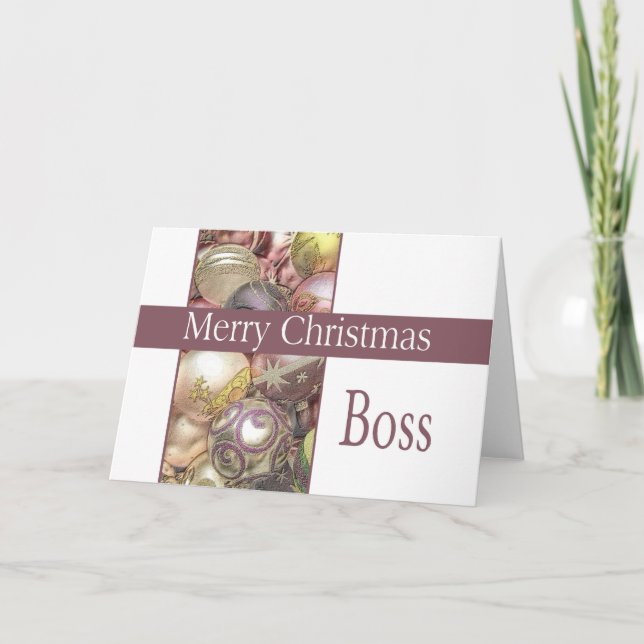 tarjeta de Navidad de jefe Merry (Anverso)