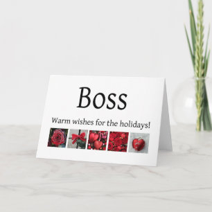 tarjeta de Navidad de jefe Merry