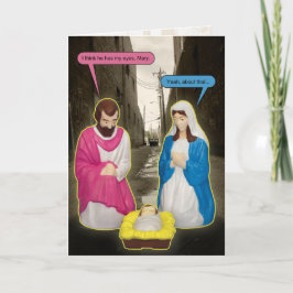 Tarjeta de Navidad de Jesús del bebé del
