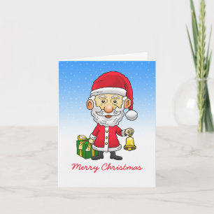 Tarjeta de Navidad de Jingle Bells con Santa
