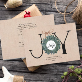 Tarjeta de Navidad de Joy Business | Logo corporat