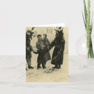 Tarjeta de Navidad de Krampus