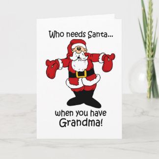 Tarjeta de Navidad de la abuela