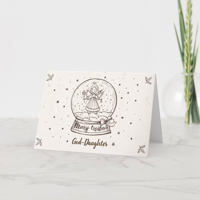 Tarjeta de Navidad de la ahijada (Anverso)