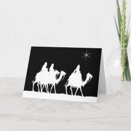 Tarjeta de Navidad de la ampliación de foto de los