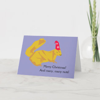 Tarjeta de Navidad de la ardilla
