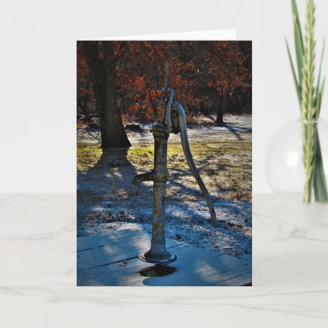 Tarjeta de Navidad de la "Bomba de Agua de 1858" (Anverso)