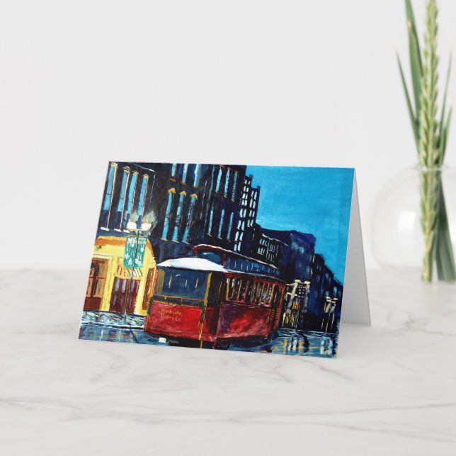 Tarjeta de Navidad de la carretilla de Nashville (Anverso)