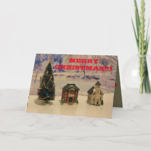 Tarjeta de Navidad de la ciudad del navidad