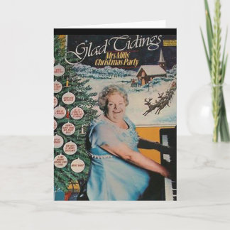 Tarjeta de Navidad de la cubierta de disco de