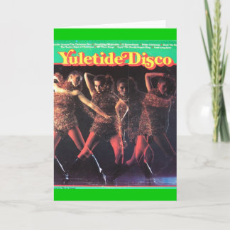 Tarjeta de Navidad de la cubierta de disco de