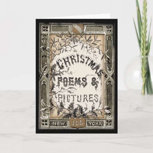 Tarjeta de Navidad de la cubierta de libro del (Anverso)
