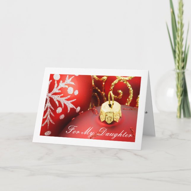 Tarjeta de Navidad de la diva para las hijas (Anverso)