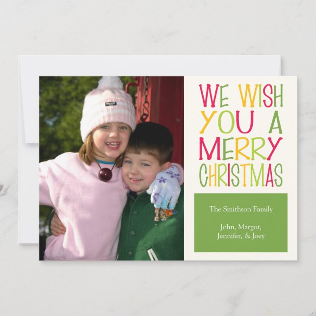 Tarjeta de Navidad de la diversión del navidad (Anverso)