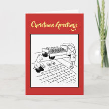 Tarjeta de Navidad de la empresa de césped nuevo