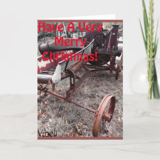 Tarjeta de Navidad de la escena de la granja por