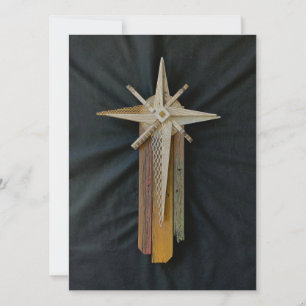 Tarjeta de Navidad de la Estrella de Belén