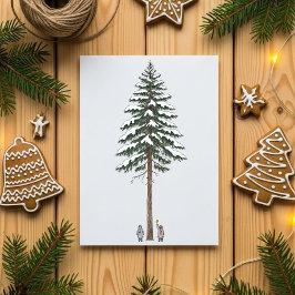 Tarjeta de Navidad de la Estrella del Gran Árbol